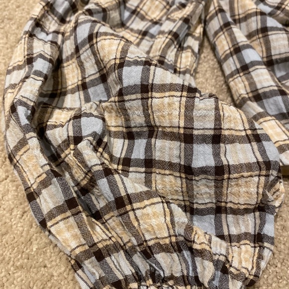 Zara Cropped Check Blouse - Picture 5 of 7